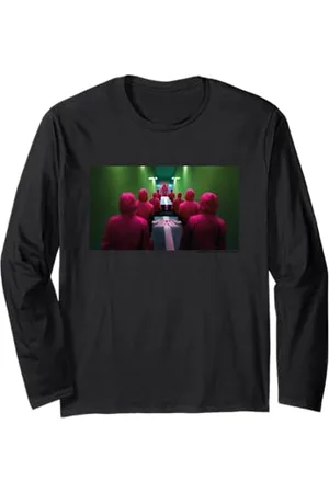 Squid Game The Masked Men Staff Guards Trageboxen Langarmshirt