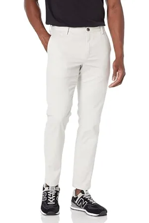 Amazon Herren Knitterfreie Flatfront-Chinohose in schmaler Passform, , 36W / 30L