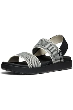 Keen Damen Elle Backstrap Sandalen mit Knöchelriemen, Black/Star White, 39 EU