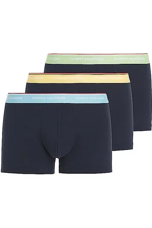 Tommy Hilfiger Herren 3er Pack Boxershorts Trunks Unterwäsche, Mehrfarbig (Willow Grove/Sun Ray/Skyline), S