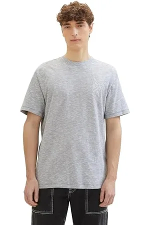 TOM TAILOR Herren Relaxed Fit T-Shirt aus Baumwolle, , M