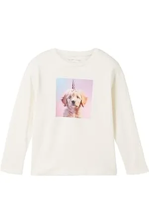 TOM TAILOR Mädchen Kinder Langarmshirt mit Foto-Print, , 104/110