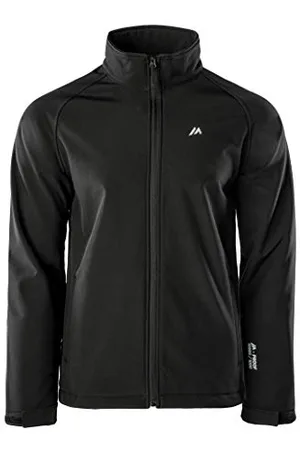 Martes Mens Metin, 94% Polyester und 6% Elasthan, Wasserdicht, Softshelljacke Funktionsjacke Regenjacke Winddichte Atmungsaktiv Sport Wandern, Black, XXL