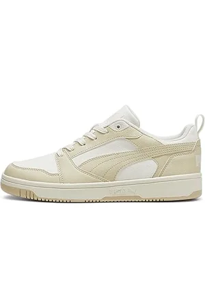 PUMA Unisex Rebound v6 Low CV Sneaker, Putty-Vapor Gray White, 37.5 EU