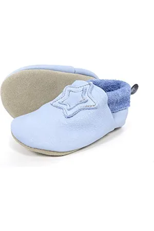 Sterntaler Jungen Baby-krabbelschuh Leder Flache Hausschuhe, Violett (lilac 313), 21-22 EU