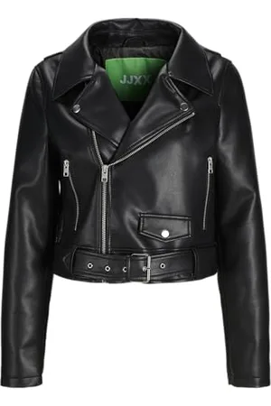 JJXX Damen Jxjose Pu Jacket OTW Biker-Jacke, Black, M