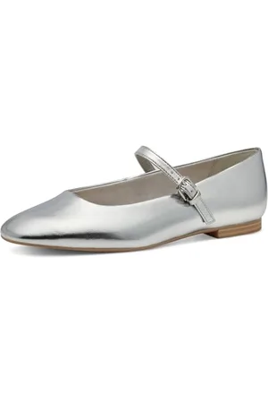 Tamaris Ballerina Damen Vegan Elegant metallic,EU 39