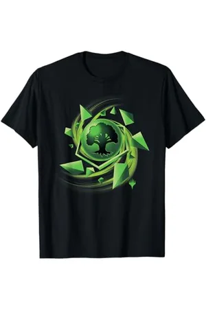 Magic: The Gathering Magic: The Gathering 3D Green Mana Abstract T-Shirt