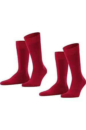 Falke Herren Socken Happy Double Pack M So Baumwolle einfarbig 2 Paar, , 47-50