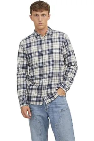 JACK & JONES Herren Jorjoshua Check Shirt Ls Hemd 12227596 , ,M