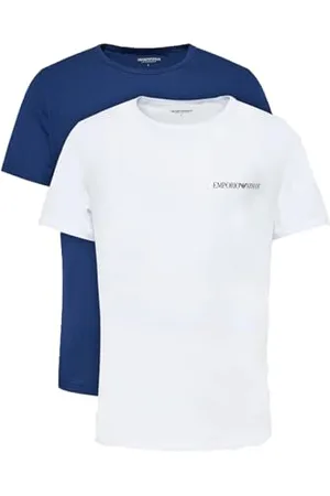Emporio Armani Herren Core Logoband Crew Neck 2-Pack T-Shirt, , S