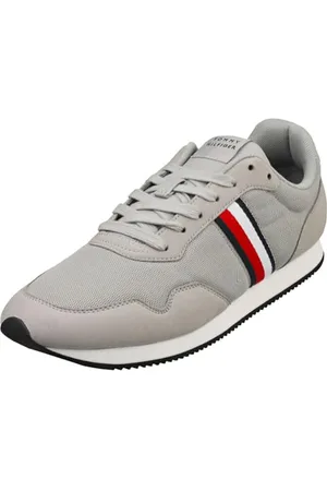 Tommy Hilfiger Herren Runner Sneaker Sportschuhe, Grau (Antique Silver), 46