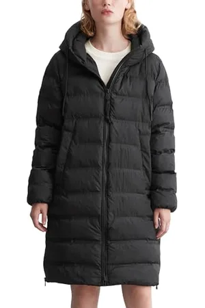 Marc O’ Polo Marc OߴPolo Denim Damen Daunenmantel wasserabweisend leicht, (Black), L