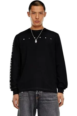 Diesel _T-JUST-LS-N7 MAGLIET_Shirt_Schwarz_3XL