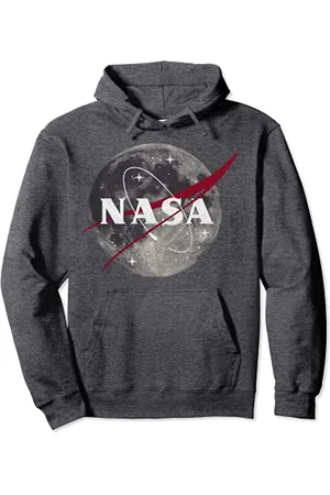 Nasa Moon Space Logo Pullover Hoodie