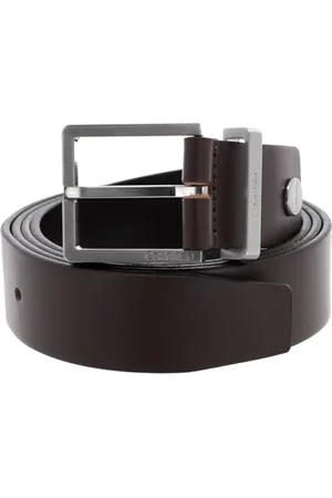 Calvin Klein Herren Gürtel Casual Belt 3.5 cm Ledergürtel, Schwarz (Black), 90 cm