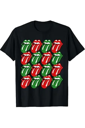 The Rolling Stones Rolling Stones Holiday Tongue Repeat Logo T-Shirt