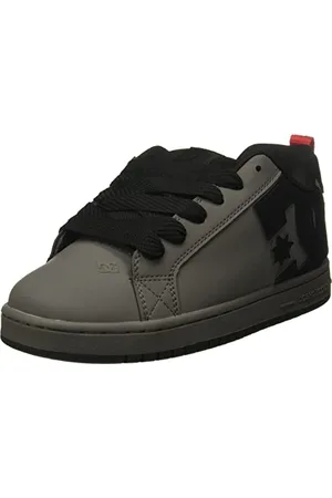 Dcshoes Herren Court Graffik Low-Top Sneaker, Grau / Schwarz / Rot, 46.5 EU