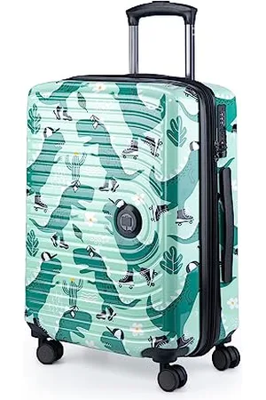 Hauptstadtkoffer Mitte - Handgepäck, 2,9 kg kinderleicht, TSA, Hartschalenkoffer, Trolley 4. Rollen, Handgepäck 55 cm, 42 Liter, Motiv Koffer, DINO SKATER