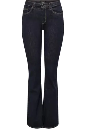 ONLY Damen Onlblush Mid Flared Stayblue DNM Rea023 Jeans, , S x 32L