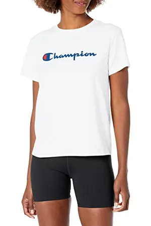 Champion Damen, Classic Short Sleeve, Lightweight Tee for Women, Script Logo (Plus T-Shirt, , Groß
