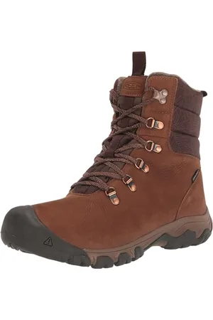 Keen Damen Greta Boot Waterproof Schneestiefel, Bison/Java, 37 EU