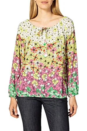 Timezone Damen Printed Tunic Blouse Bluse, , M