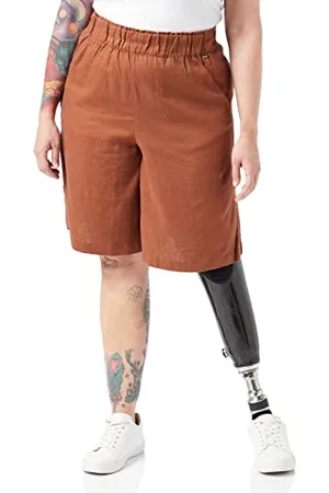 TOM TAILOR Damen Leinen Bermuda Shorts 1031451, , S