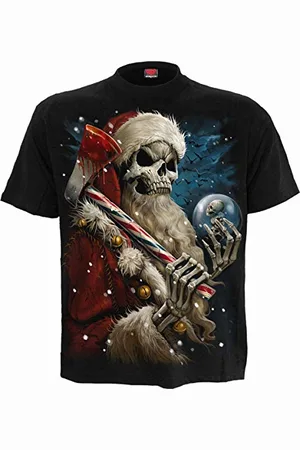 Spiral Candy Cane Santa - T-Shirt - L