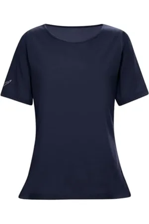 Trigema Damen 537211 T-Shirt, Blau ( 046), 40 (Herstellergröße: M)