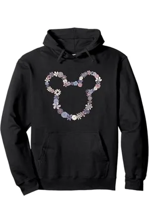 Disney Mickey & Friends Mickey-Umriss mit Blumenmotiv Pullover Hoodie
