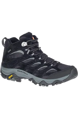 Merrell Herren Moab 3 Mid GTX Wanderschuhe, Black/Grey, 43.5 EU