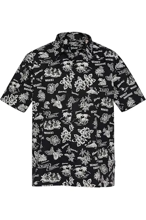 Schott NYC Herren Shhonolulu Hawaiianisches Hemd, , M