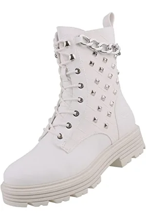 Dockers Damen 51JU201 Stiefelette, Weiss, 36 EU