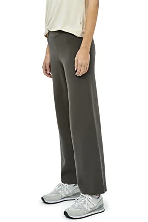 Peppercorn Damen Rosalia High Waisted Breit Bein Stricken Grün | Herbst Größe M Hose, , M