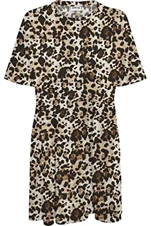 Noisy May A/S Damen Nmkerry S/S Short Aop Dress S* Curve Kleid, , 50 EU