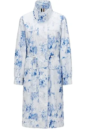 HUGO BOSS Damen C Pakonda Relaxed-Fit Parka mit Batik-Print Gemustert 36