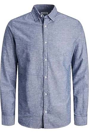 JACK & JONES Jungen Jjelinen Shirt Ls Sn Jnr Jeanshose, , 116 EU