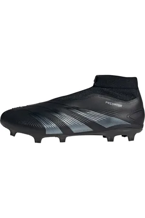 adidas Unisex Predator League Laceless Firm Ground Football Boots Fußballschuhe, Core Black/Carbon/Core Black, 46 EU