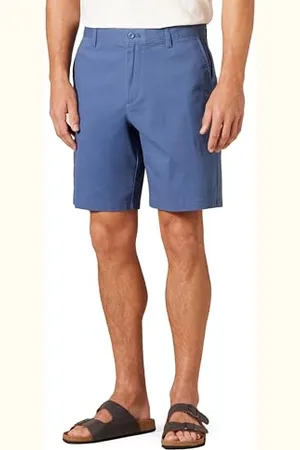 Amazon Herren 23 cm Lange Chinohose aus Komfort-Stretch mit klassischer Passform, , 40W