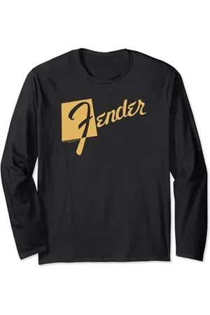 Fender Classic Retro Orange Logo Langarmshirt