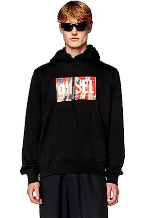 Diesel _S-Ginn-Hood-L4 Felpa_Sweatshirt_Schwarz_M