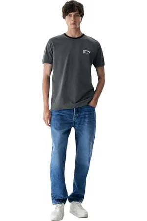LTB Herren T-Shirt Bakono Reguläre Passform - Baumwolle in Grau - Größe S