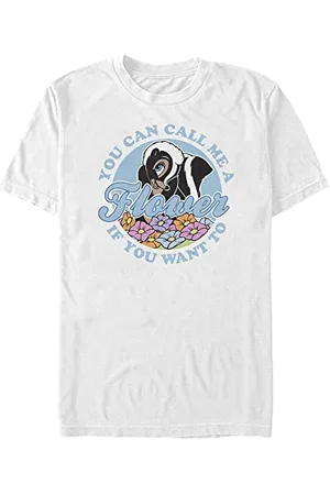 Disney Unisex Bambi Call Me A Flower Organic Short Sleeve T-shirt T-Shirt, , XL