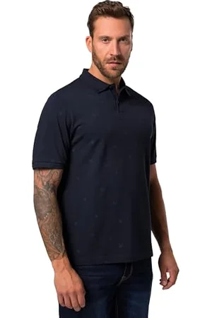 JP 1880 Herren große Größen Übergrößen Menswear L-8XL Poloshirt, Halbarm, Piquee, Minimalmuster, bis 8 XL 7XL 827033130-7XL