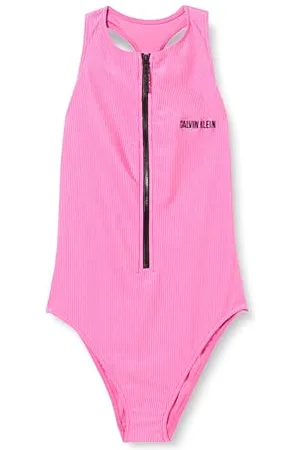 Calvin Klein Damen Badeanzug Racerback One Piece Sport, , M