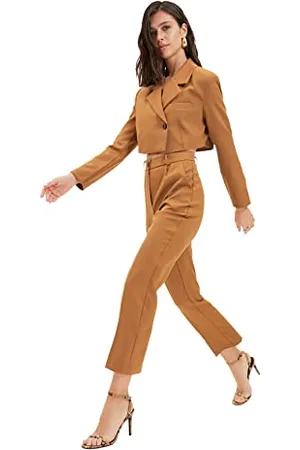 Trendyol Damen Steile Trousers Pants, , 38 EU