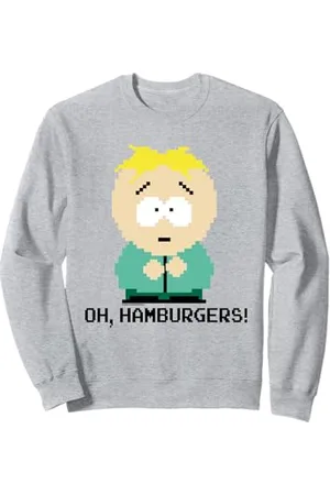 South Park Butters Oh Hamburgers! Pixeliert Sweatshirt