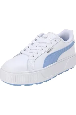 PUMA Damen Karmen L Sneaker, White Blissful Blue, 42 EU