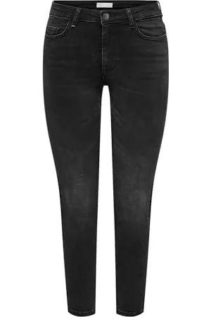 JDY Damen fina Mw Skinny Ankle JNS Blk DNM Noos, , M / 30L EU